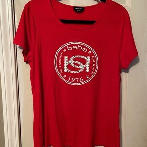 Red Bebe top